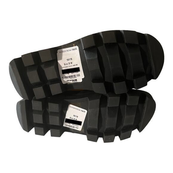 Jeffrey Campbell Tough Guy Lug Sole Ankle Pull On Yellow Boots Size 8 - Picture 11 of 11